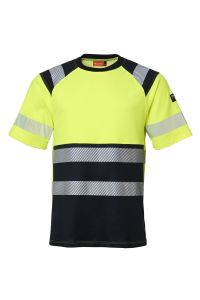 T-shirt, Color: 94 yellow/navy