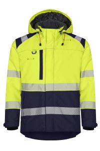 Hi-Vis Winter jacket, Color: 94 yellow/navy